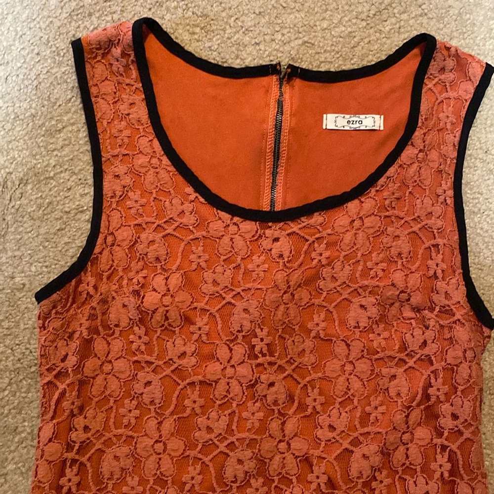 Ezra Orange Lace Dress size L